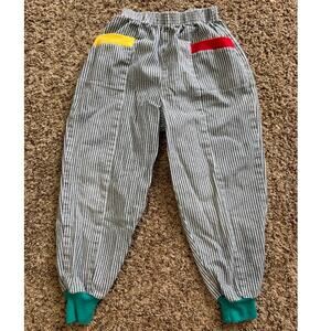 Vintage McKids Black/White Checkered Youth Pull-On Jogger Pants Size 6